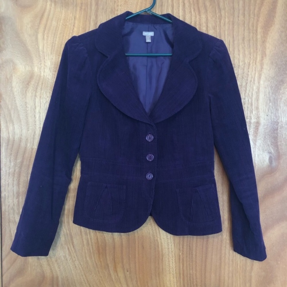 • 2/$10 • Halogen Plum Corduroy Blazer